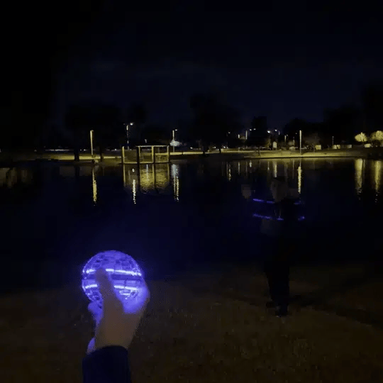 Zyple™ MagicSphere Spinner – LED Light-Up Flying Orb